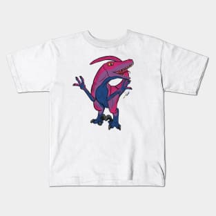 Bilociraptor (scaled) - Bisexual Pride Kids T-Shirt